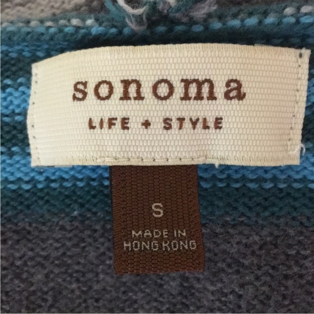 SONOMA Striped Short Sleeved
Sweater Hoodie S - Picture 3 of 5